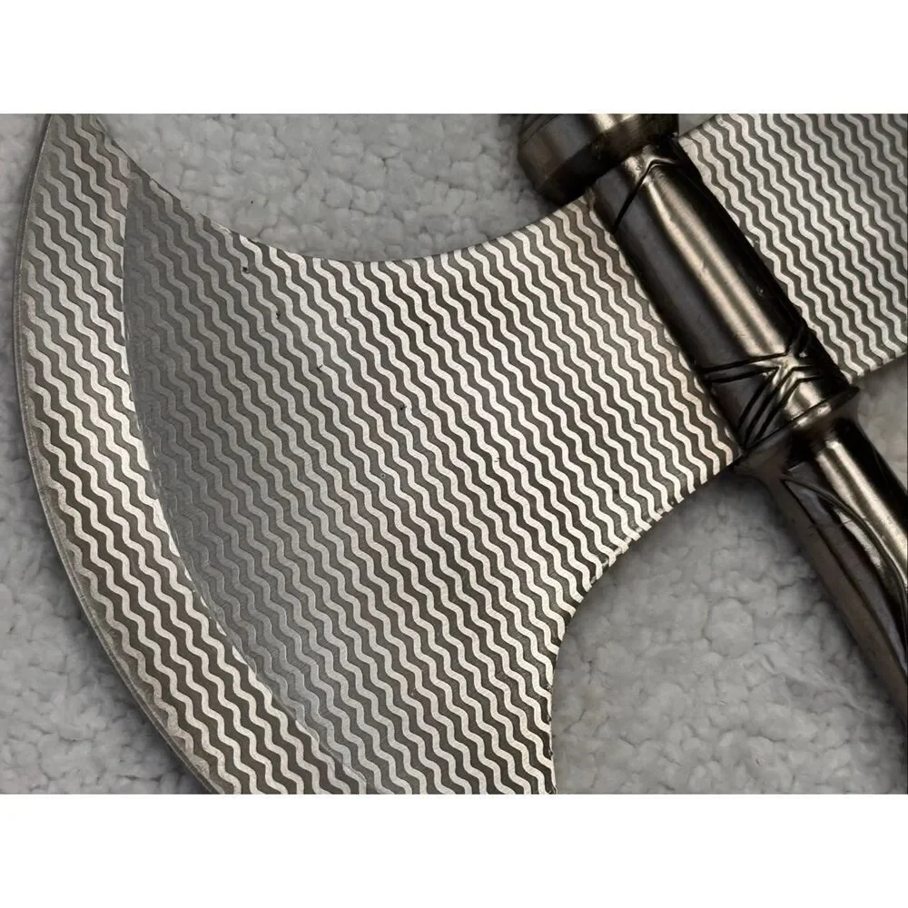 Double Blade Medieval Fantasy Fighting Axe